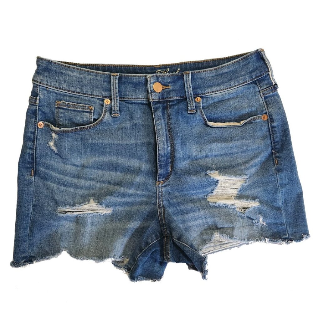 LIKE NEW Universal Thread High Rise Midi Denim Shorts